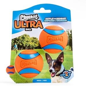 Two-Pack Chuck-It Ultra Fetch Balls - Size Small, 2-inch, Durable - NEW